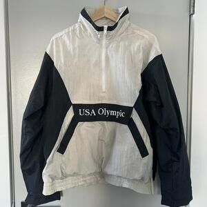 1992 USA Olympic white windbreaker jacket